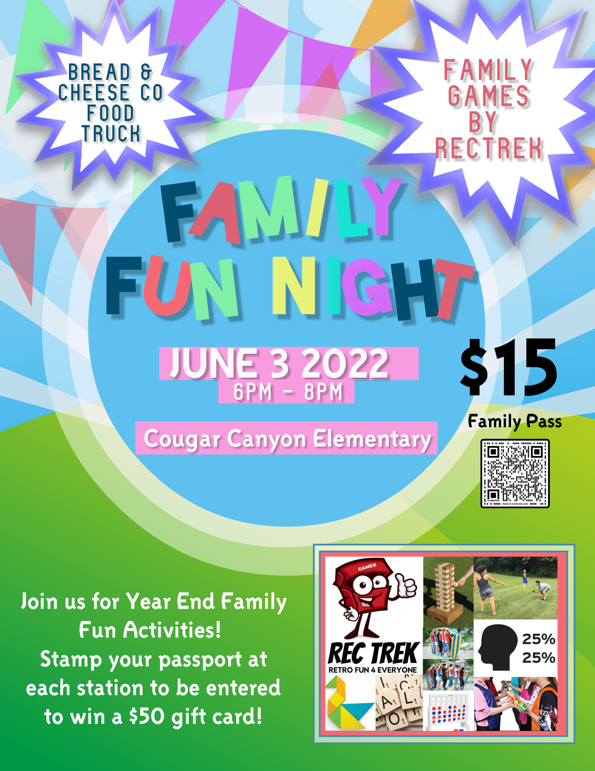 Family Fun Night June 3 Cougar Canyon Elementary